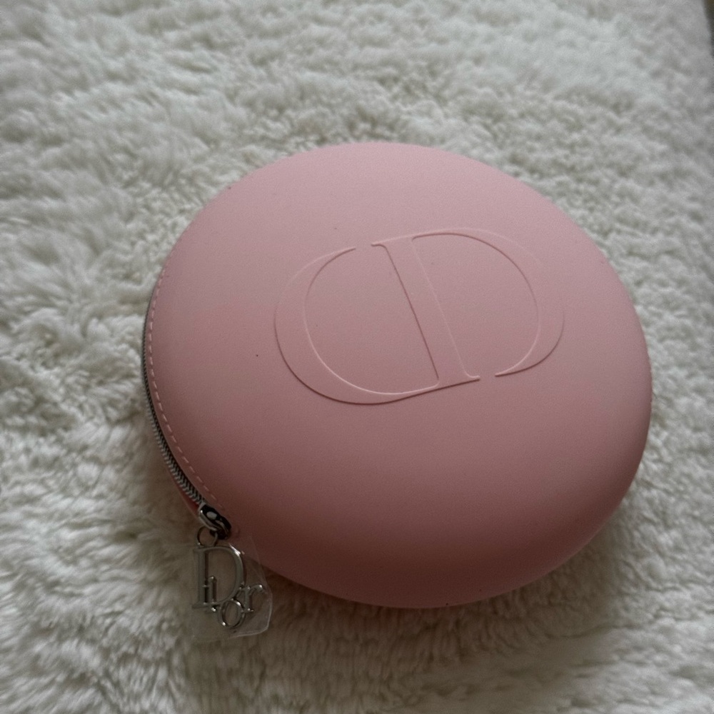Dior Pink Round Zippered Case